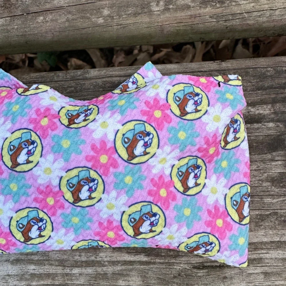Buc-ee's Kids Bow Headband‎ Flower Print Bucee Beaver Character Cute Accessory